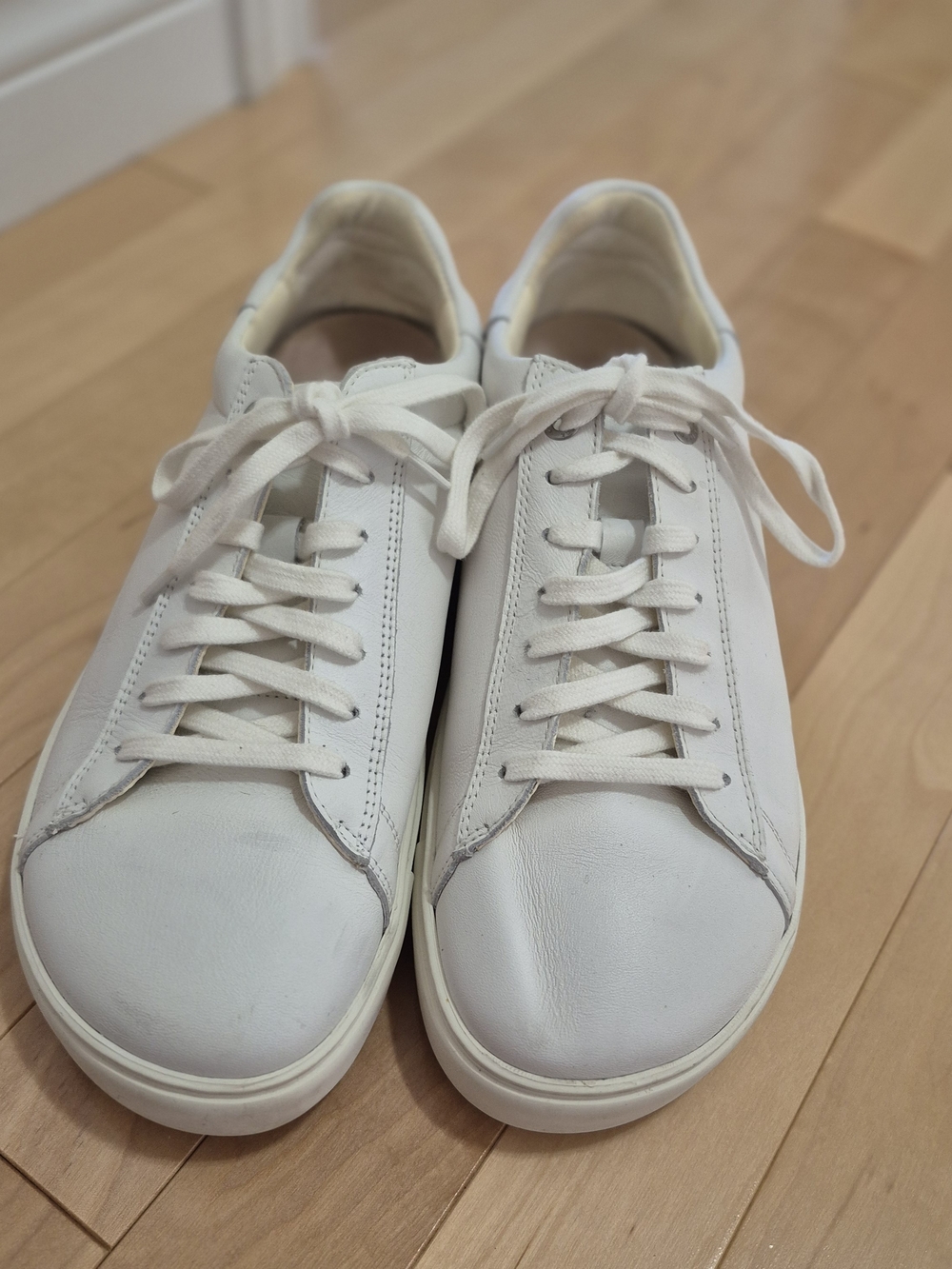 Birkenstock White Bend Low Leather Sneakers - Picture 5 of 8
